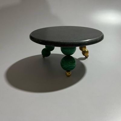 handcrafted marble and semiprecious stone decor pieces