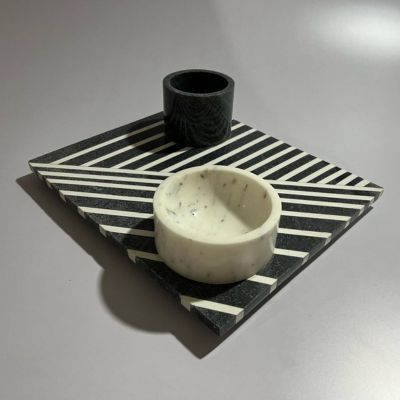 handcrafted marble stone decor pieces